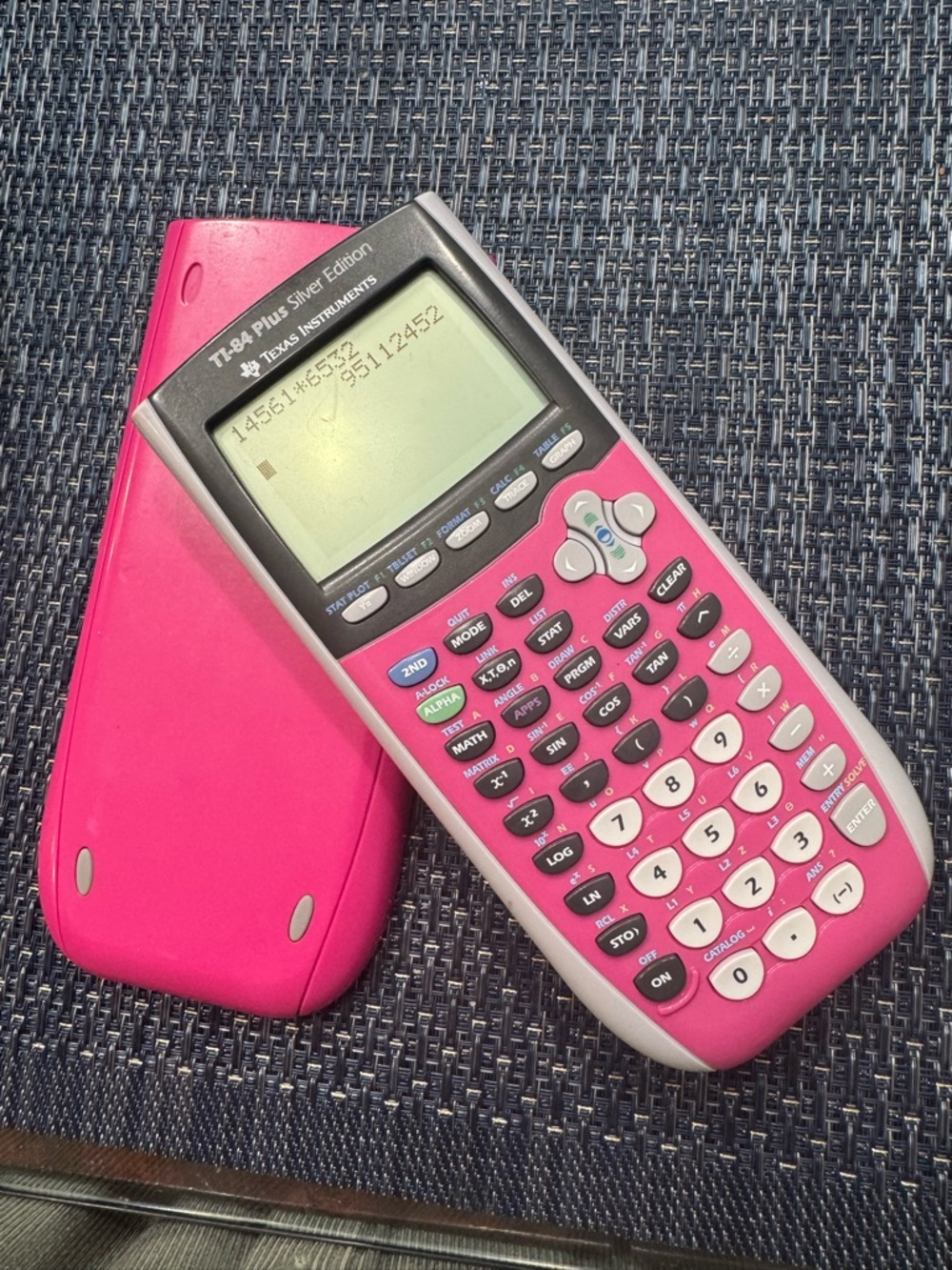 Texas Instruments TI-84 Plus Silver Edition Graphing Calculator - Pink